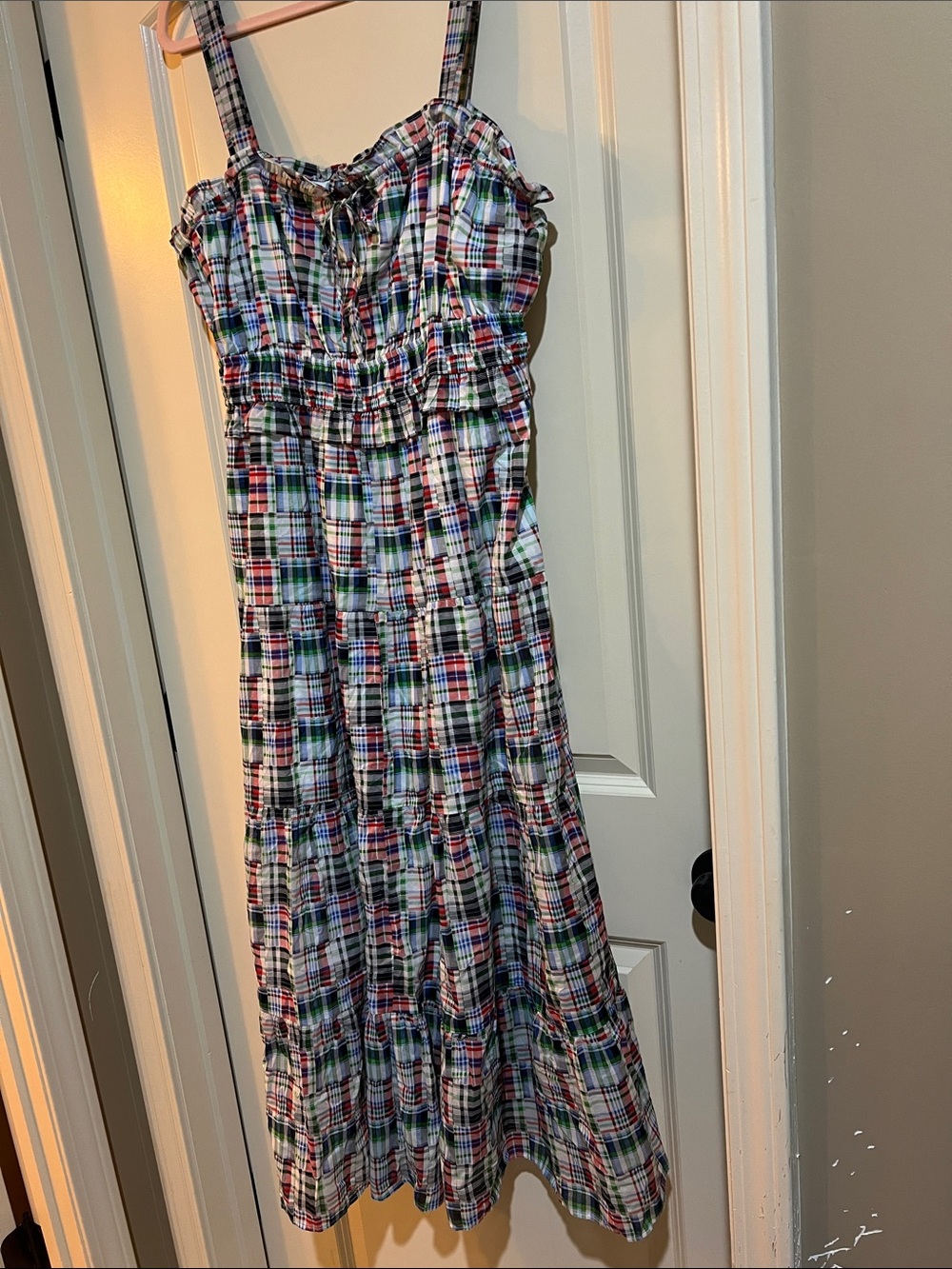 Plaid Multi-Color Sundress - Women H323